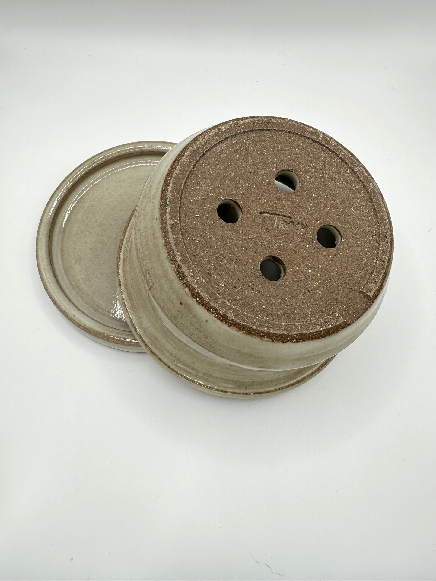 Ceramic Berry Bowl with Saucer