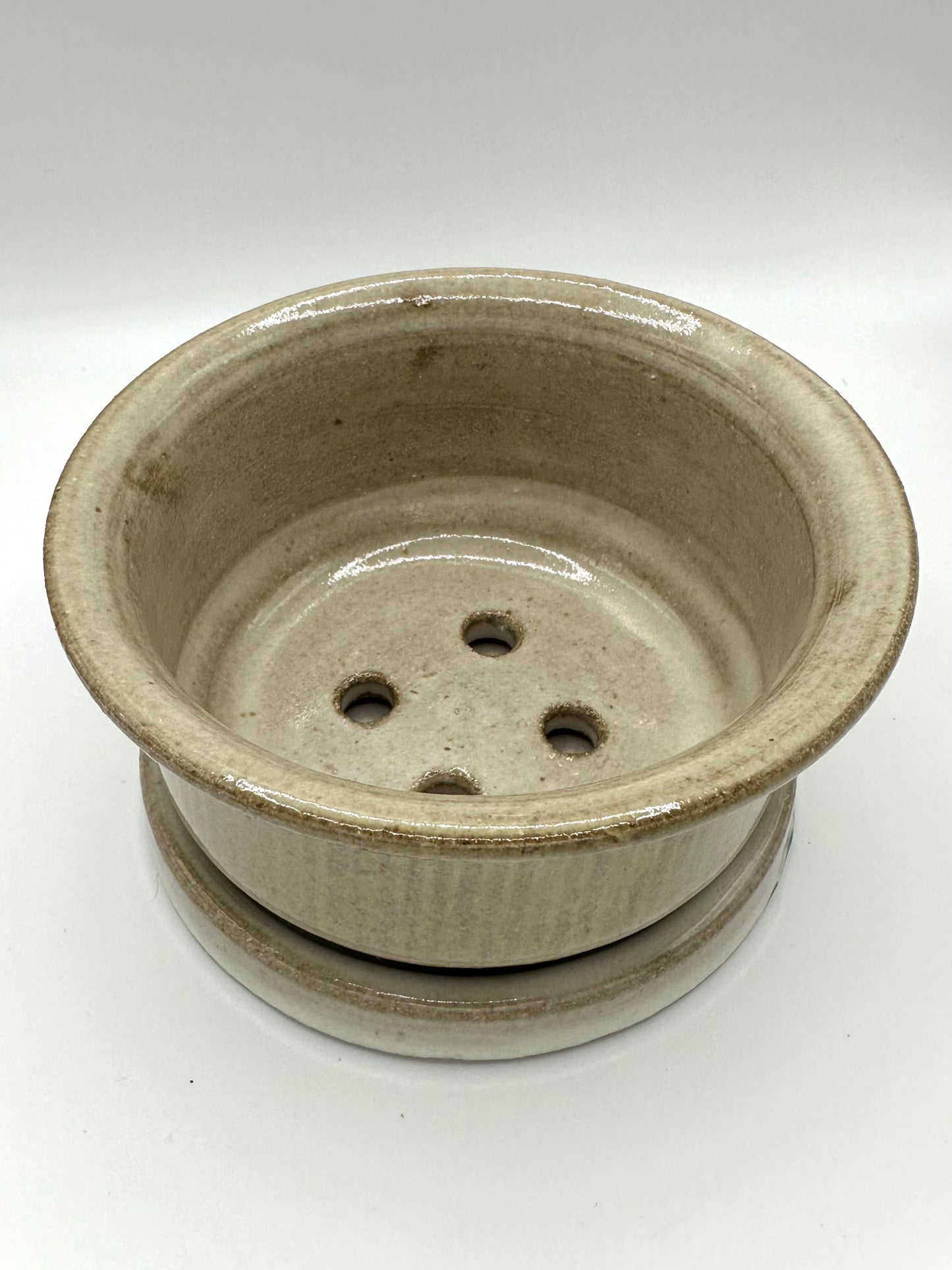 Ceramic Berry Bowl with Saucer