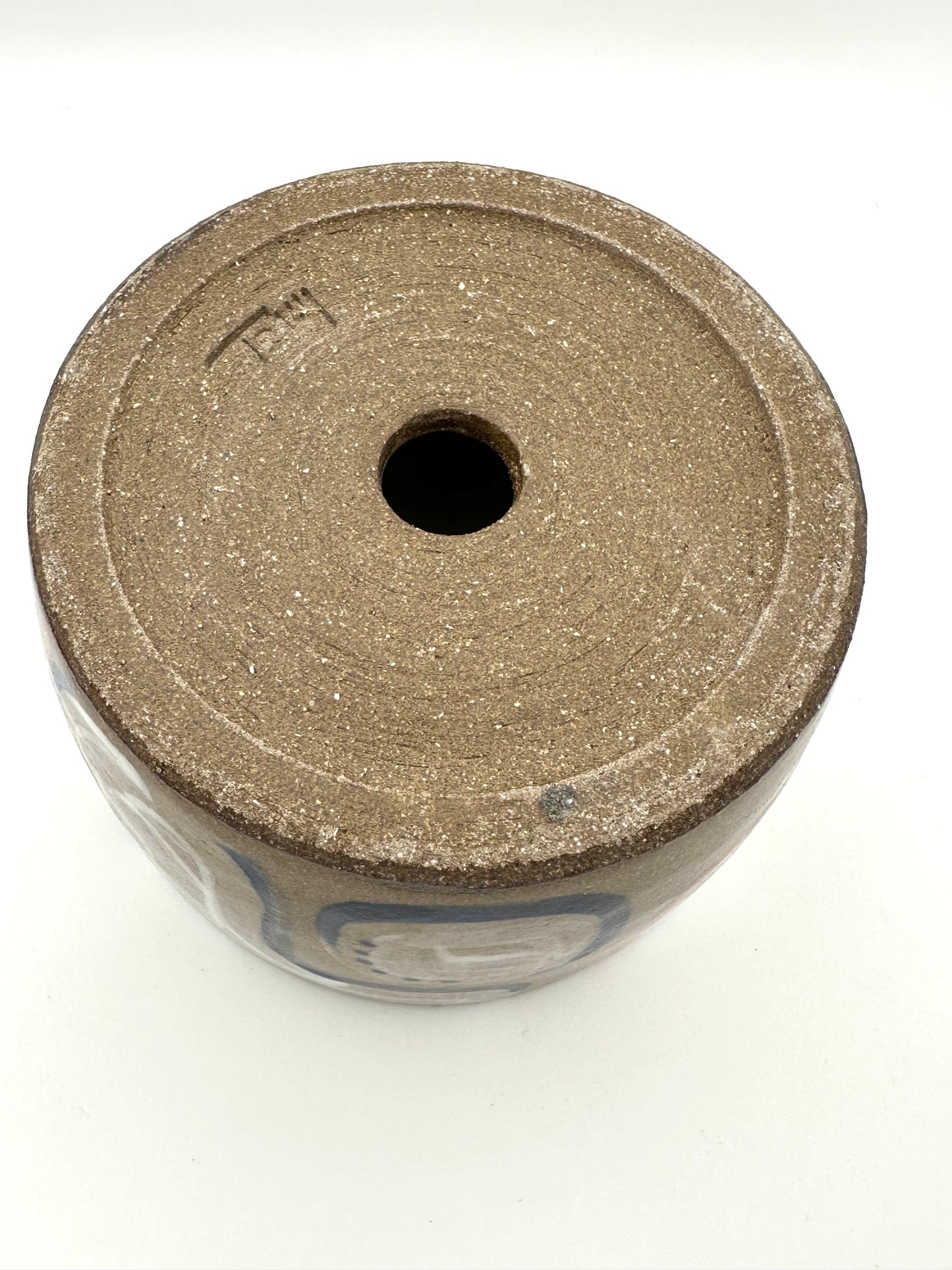 Painted Planter with Saucer