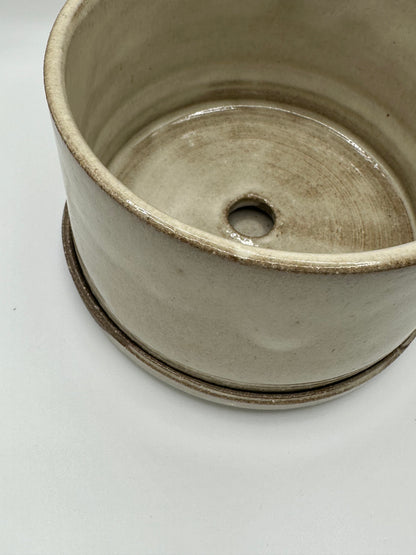 Ceramic Planter with Saucer